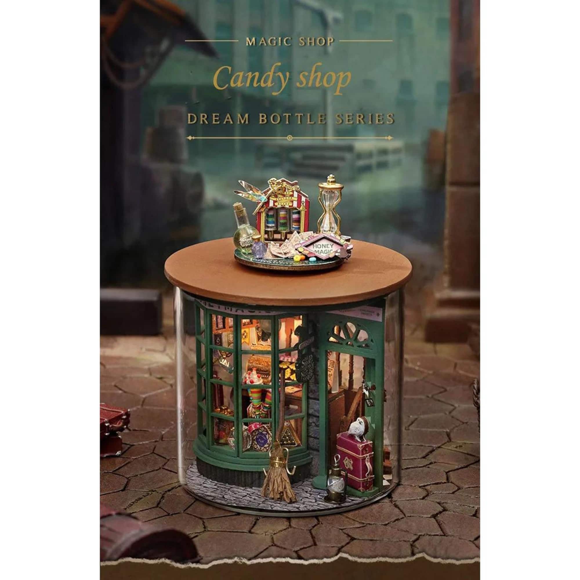 Wizardi Magic Shop Miniature Dollhouse Roombox Kit
